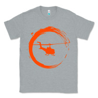 Heather Grey helicopter Classic Tee - artisFamous