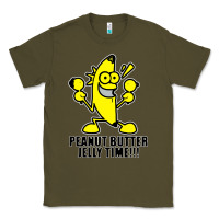 Army Green peanut butter jelly time banana Classic Tee - artisFamous