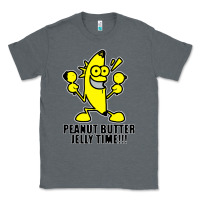 Charcoal Heather peanut butter jelly time banana Classic Tee - artisFamous