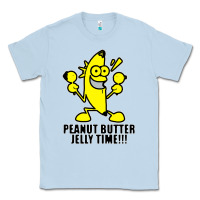 Dusty Blue peanut butter jelly time banana Classic Tee - artisFamous