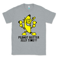 Heather Grey peanut butter jelly time banana Classic Tee - artisFamous