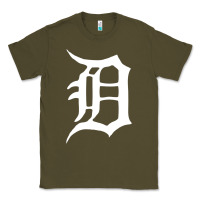 Army Green detroit Classic Tee - artisFamous