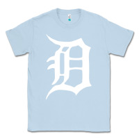Dusty Blue detroit Classic Tee - artisFamous