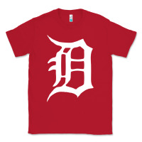 Red detroit Classic Tee - artisFamous