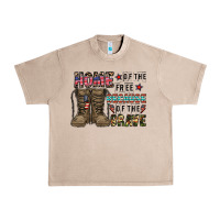 French Oak home of the free beacause of the brave Urban Heavy Tee - CowhideDigitalArt