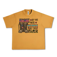 Peanut Butter home of the free beacause of the brave Urban Heavy Tee - CowhideDigitalArt