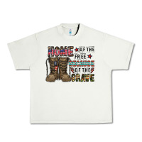Pistachio home of the free beacause of the brave Urban Heavy Tee - CowhideDigitalArt