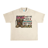 Sandshell home of the free beacause of the brave Urban Heavy Tee - CowhideDigitalArt
