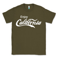 Army Green enjoy california Classic Tee - artisFamous