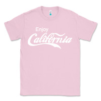 Bubblegum Pink enjoy california Classic Tee - artisFamous