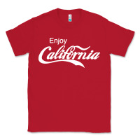 Red enjoy california Classic Tee - artisFamous