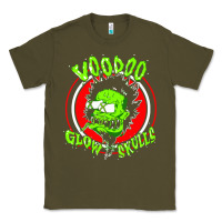 Army Green voodoo glow skulls Classic Tee - artisFamous