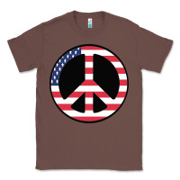 Chestnut United states peace symbol Classic Tee - artisFamous