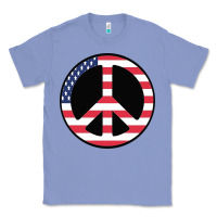 Colony Blue United states peace symbol Classic Tee - artisFamous