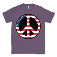 Lavender United states peace symbol Classic Tee - artisFamous