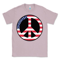 Lilac United states peace symbol Classic Tee - artisFamous