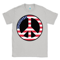 Moon Dust United states peace symbol Classic Tee - artisFamous