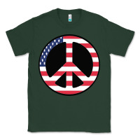 Sports Green United states peace symbol Classic Tee - artisFamous