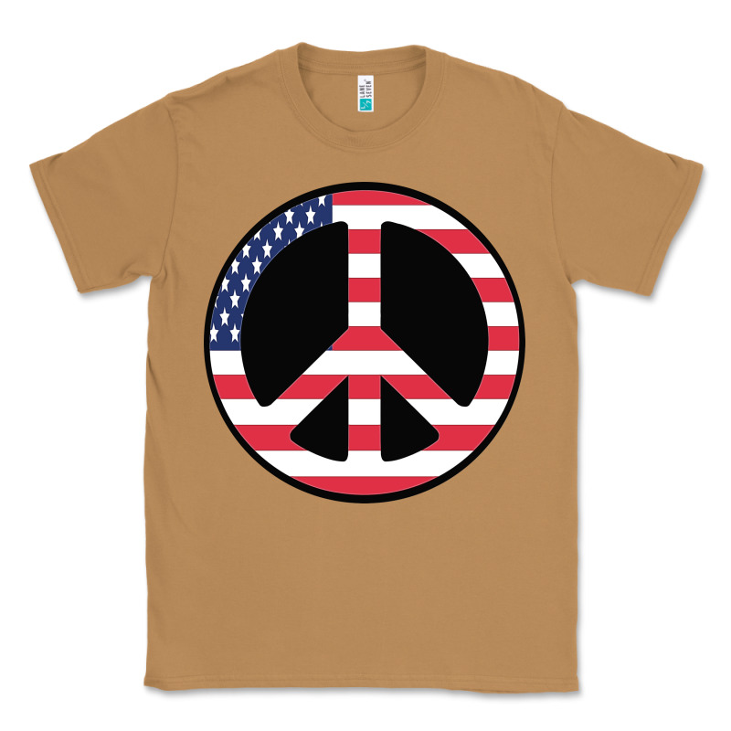 United States Peace Symbol Classic Tee by artisFamous | Teevron