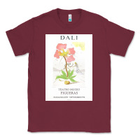 Burgundy DALI teatro museo figueras Classic Tee - artisFamous