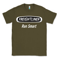 Army Green freightliner run smart Classic Tee - artisFamous