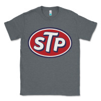 Charcoal Heather stp motor oil distressed Classic Tee - artisFamous
