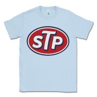 Dusty Blue stp motor oil distressed Classic Tee - artisFamous