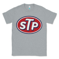 Heather Grey stp motor oil distressed Classic Tee - artisFamous