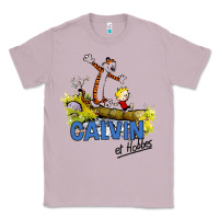 Lilac calvin hobbes Classic Tee - artisFamous