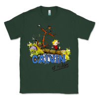 Sports Green calvin hobbes Classic Tee - artisFamous