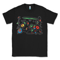 Black Contemporary Miro Classic Tee - artisFamous