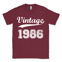 Burgundy vintage 1986 Classic Tee - artisFamous