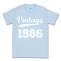 Dusty Blue vintage 1986 Classic Tee - artisFamous