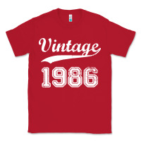 Red vintage 1986 Classic Tee - artisFamous
