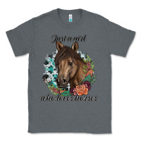 Charcoal Heather Just A Girl Who Loves Horses Classic Tee - artisFamous