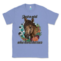 Colony Blue Just A Girl Who Loves Horses Classic Tee - artisFamous