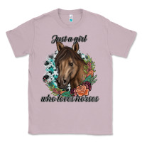 Lilac Just A Girl Who Loves Horses Classic Tee - artisFamous