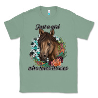 Sage Just A Girl Who Loves Horses Classic Tee - artisFamous