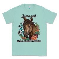 Seafoam Just A Girl Who Loves Horses Classic Tee - artisFamous