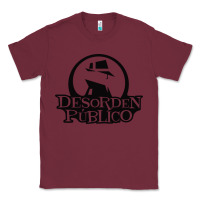 Burgundy desorden publico Classic Tee - artisFamous