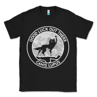 Black fantastic mr fox wolf canis mountain Classic Tee - artisFamous
