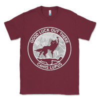Burgundy fantastic mr fox wolf canis mountain Classic Tee - artisFamous