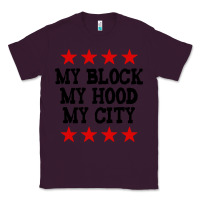 Plum my block my hood my city Classic Tee - artisFamous