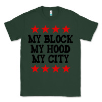 Sports Green my block my hood my city Classic Tee - artisFamous