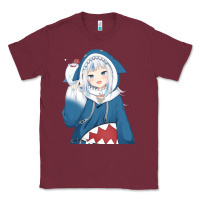 Burgundy Smile Beautiful Gawr Gura Classic Tee - artisFamous