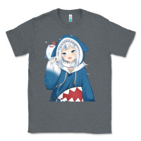 Charcoal Heather Smile Beautiful Gawr Gura Classic Tee - artisFamous