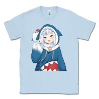 Dusty Blue Smile Beautiful Gawr Gura Classic Tee - artisFamous