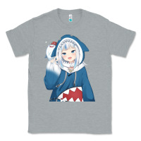 Heather Grey Smile Beautiful Gawr Gura Classic Tee - artisFamous