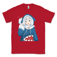 Red Smile Beautiful Gawr Gura Classic Tee - artisFamous