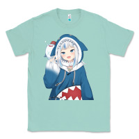 Seafoam Smile Beautiful Gawr Gura Classic Tee - artisFamous